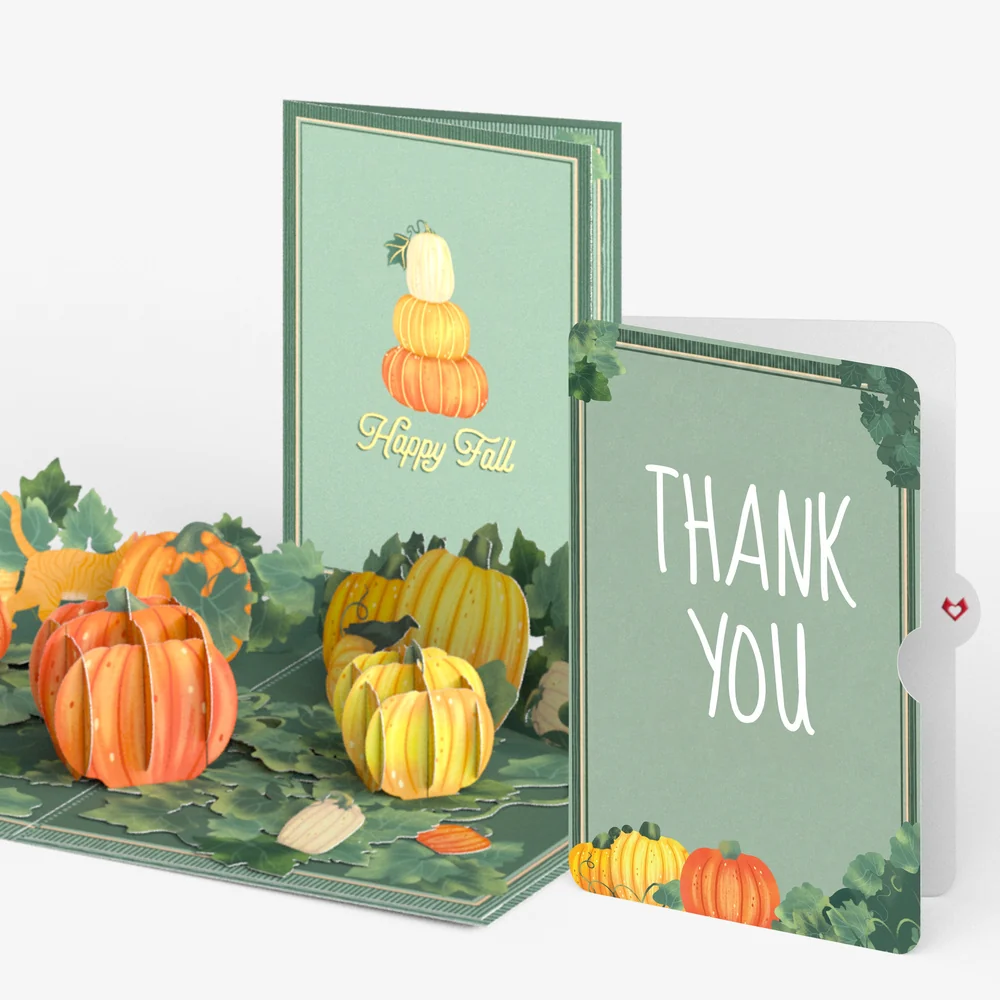Lovepop Happy Fall Pumpkin Patch Thank You Pop-Up Card and Sentiment Set