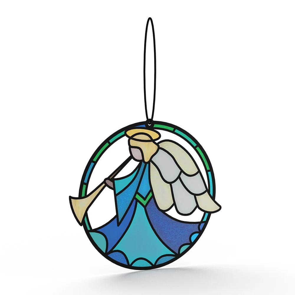 Lovepop Angel Blessings to You Confirmation Suncatcher Card and Sentiment Set Glass - Image 3