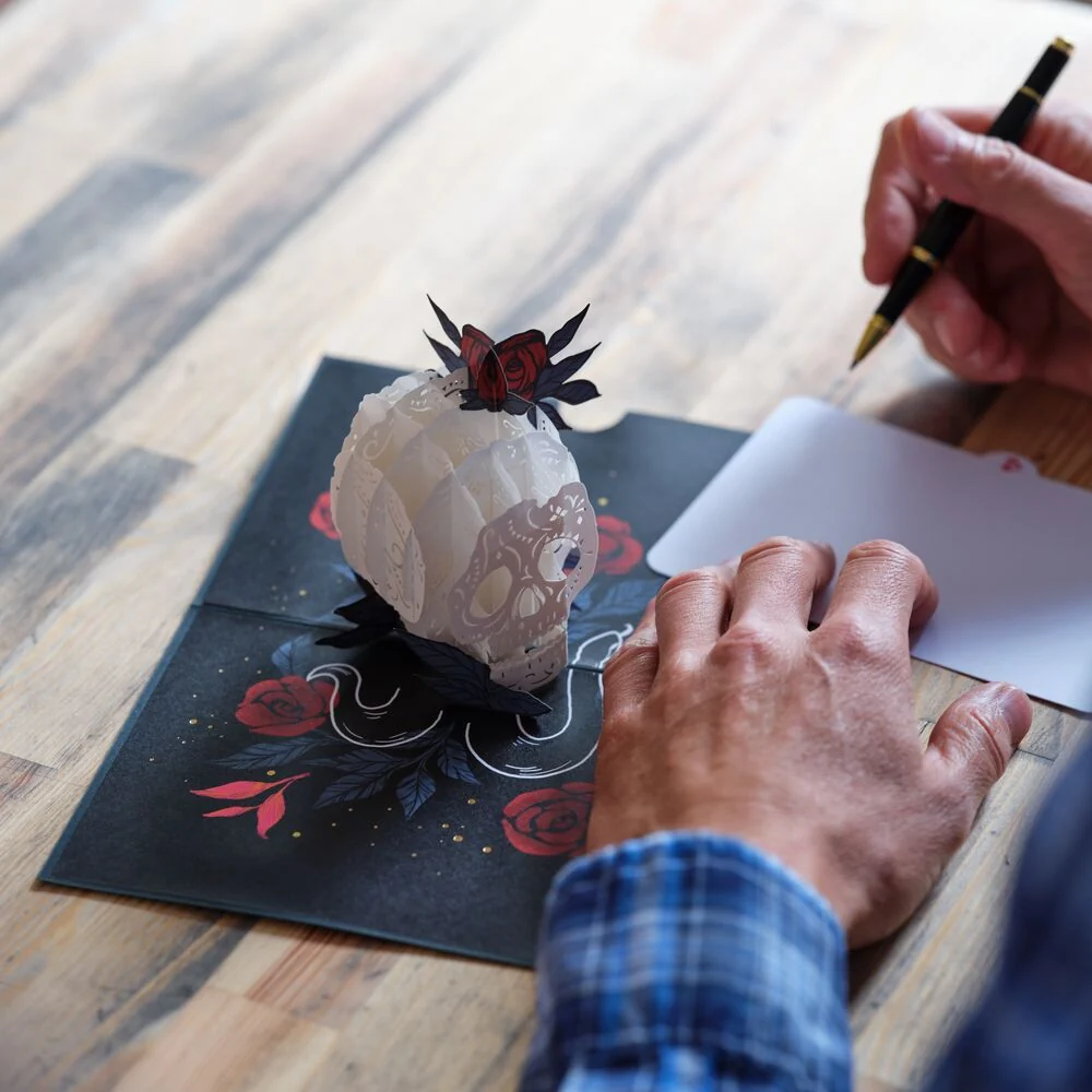 Lovepop Rose Skull Pop-Up Card - Image 4