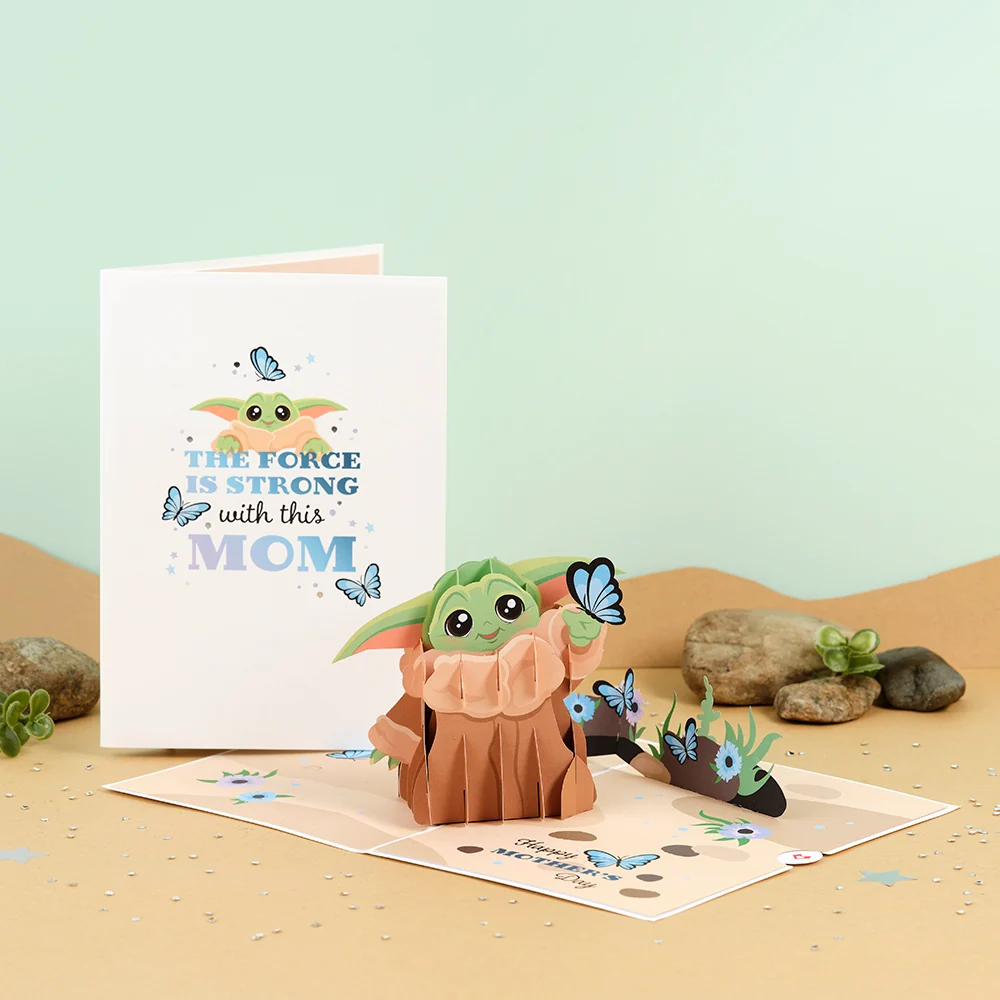 Lovepop Star Wars The Mandalorian Grogu Mother's Day Butterfly Pop-Up Card