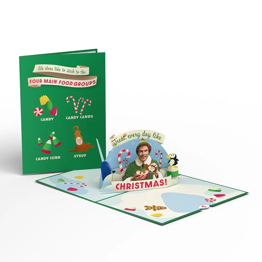 Lovepop Elf Christmas Treats Pop-Up Card