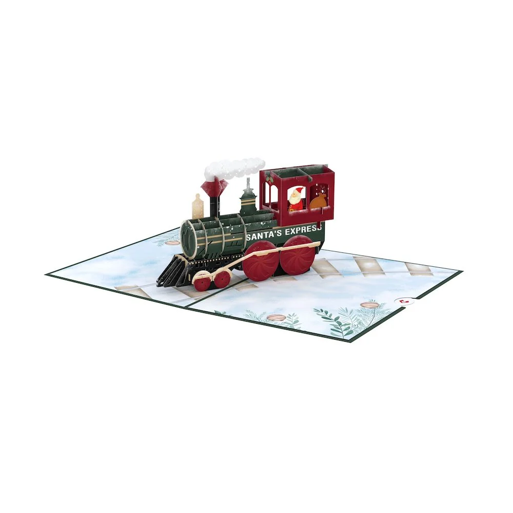 Lovepop Santa Christmas Train Pop-Up Card - Image 3