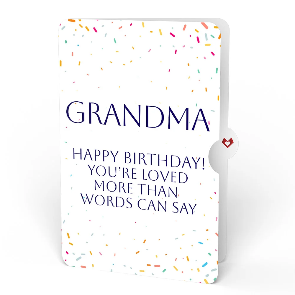 Lovepop Wishing You a Happy Birthday Music and Lights Pop-Up Card and Loved More Than Words Sentiment Set for Grandma - Image 4