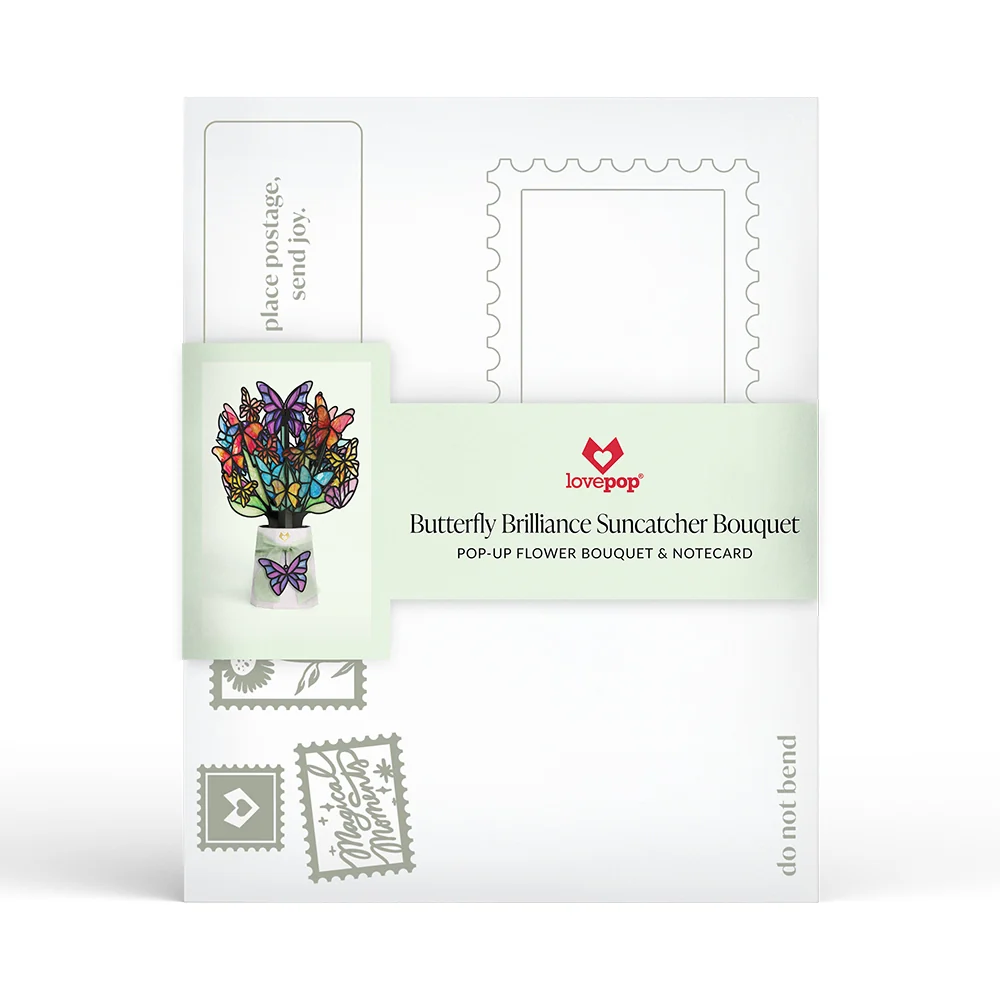 Lovepop Butterfly Brilliance Suncatcher Bouquet Vase - Image 5