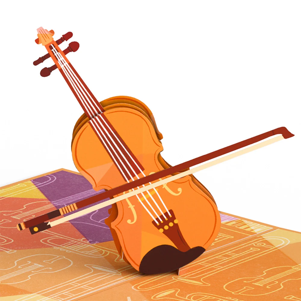 Lovepop Violin Pop-Up Card - Image 2