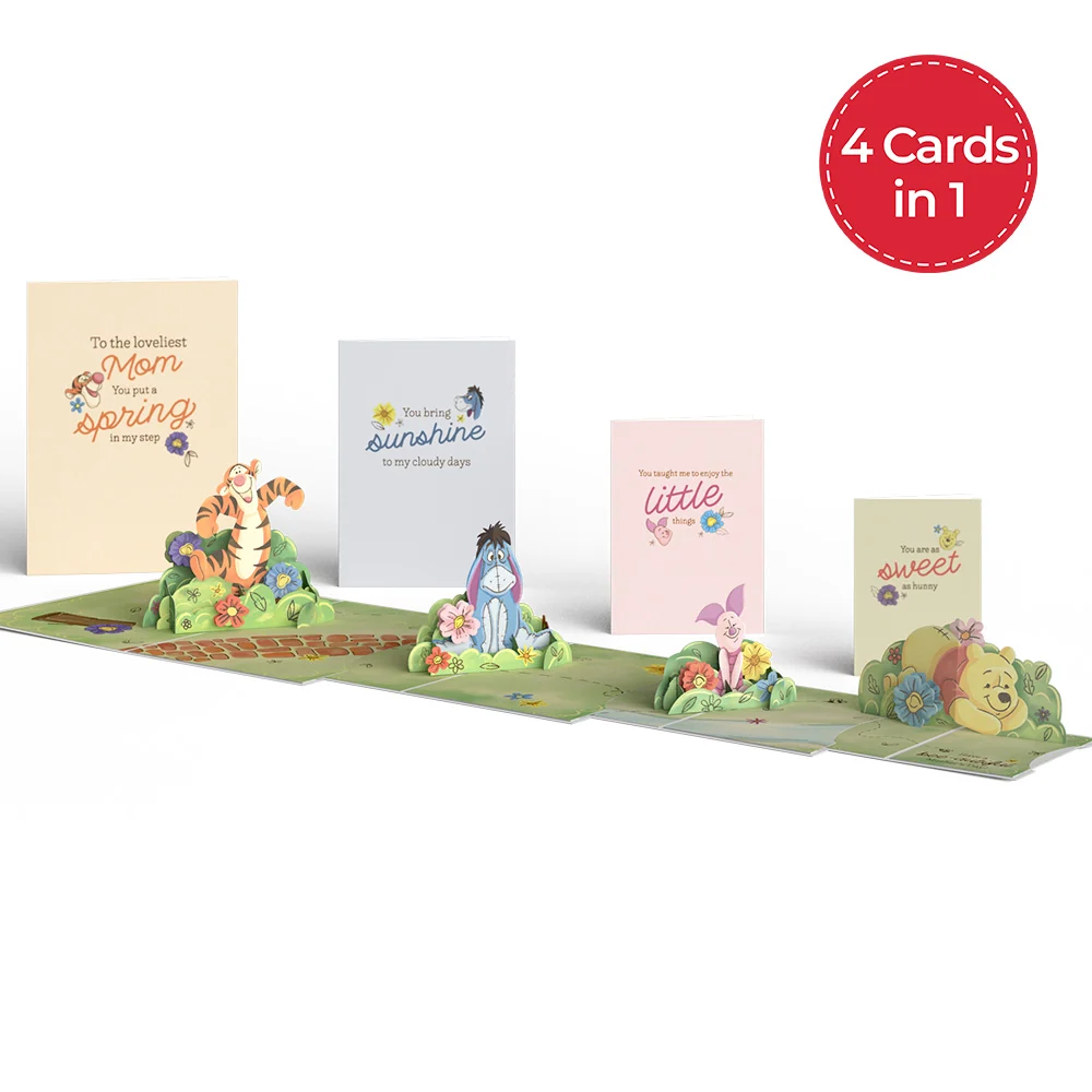 Lovepop Disney's Winnie the Pooh Bee-autiful Mother's Day 4-in-1 Nesting Card