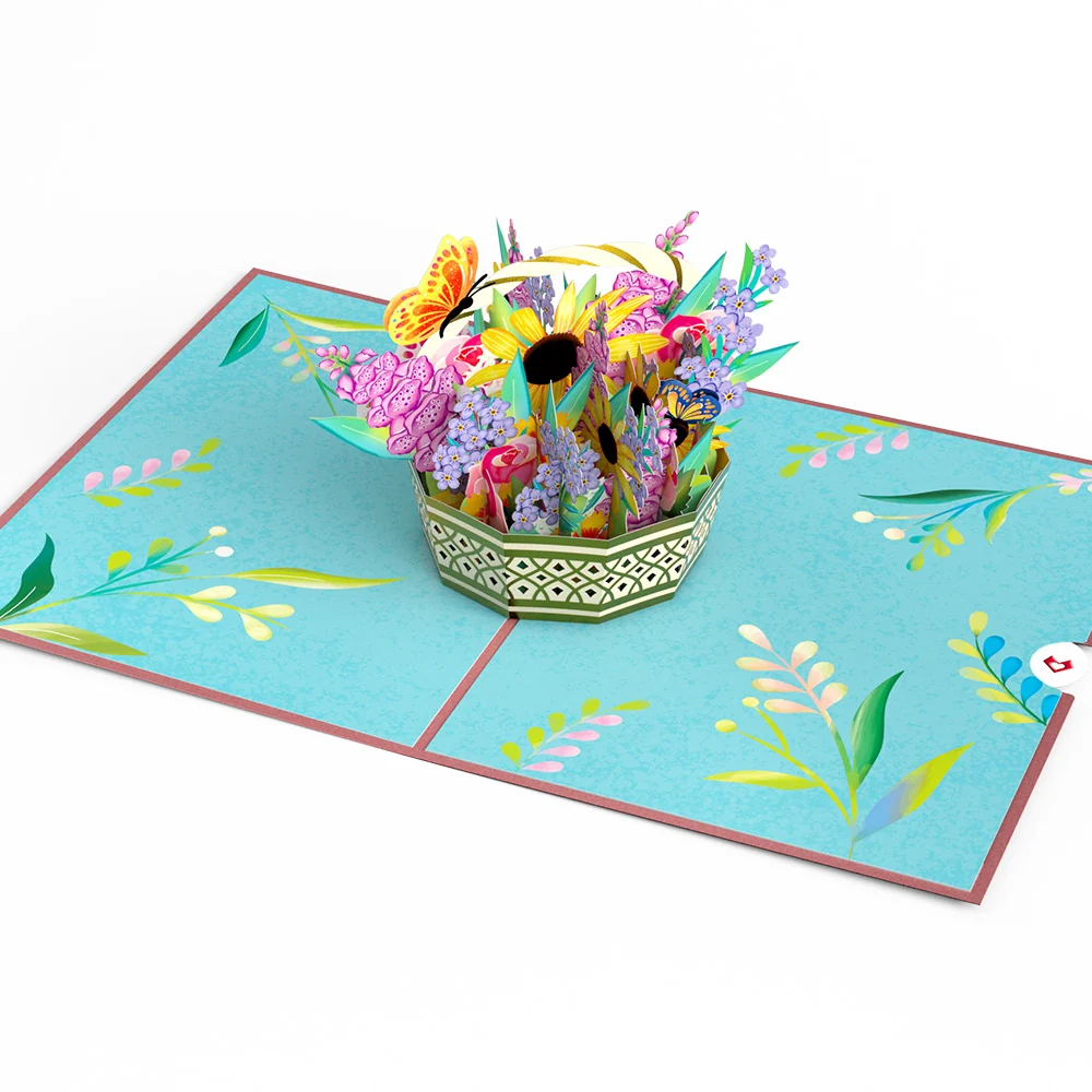 Lovepop Summer Blossoms Basket Pop-Up Card - Image 3