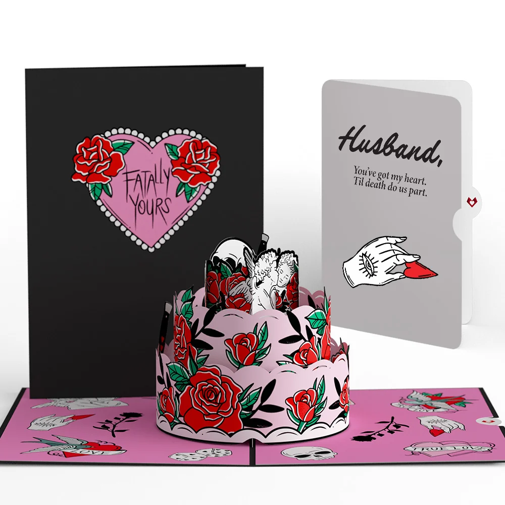 Lovepop Fatally Yours Love Pop-Up Card and Sentiment Set for Husband