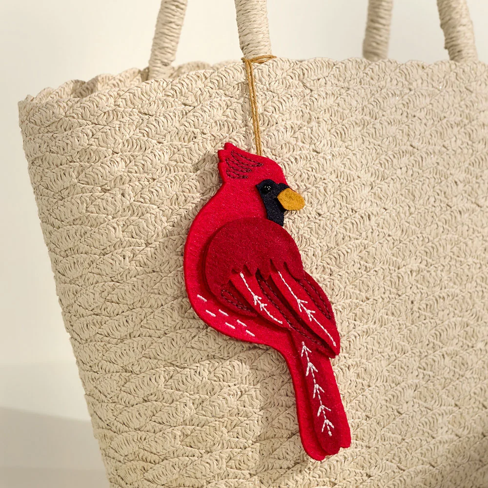 Lovepop Cheerful Cardinal HeartFelt Charm Card