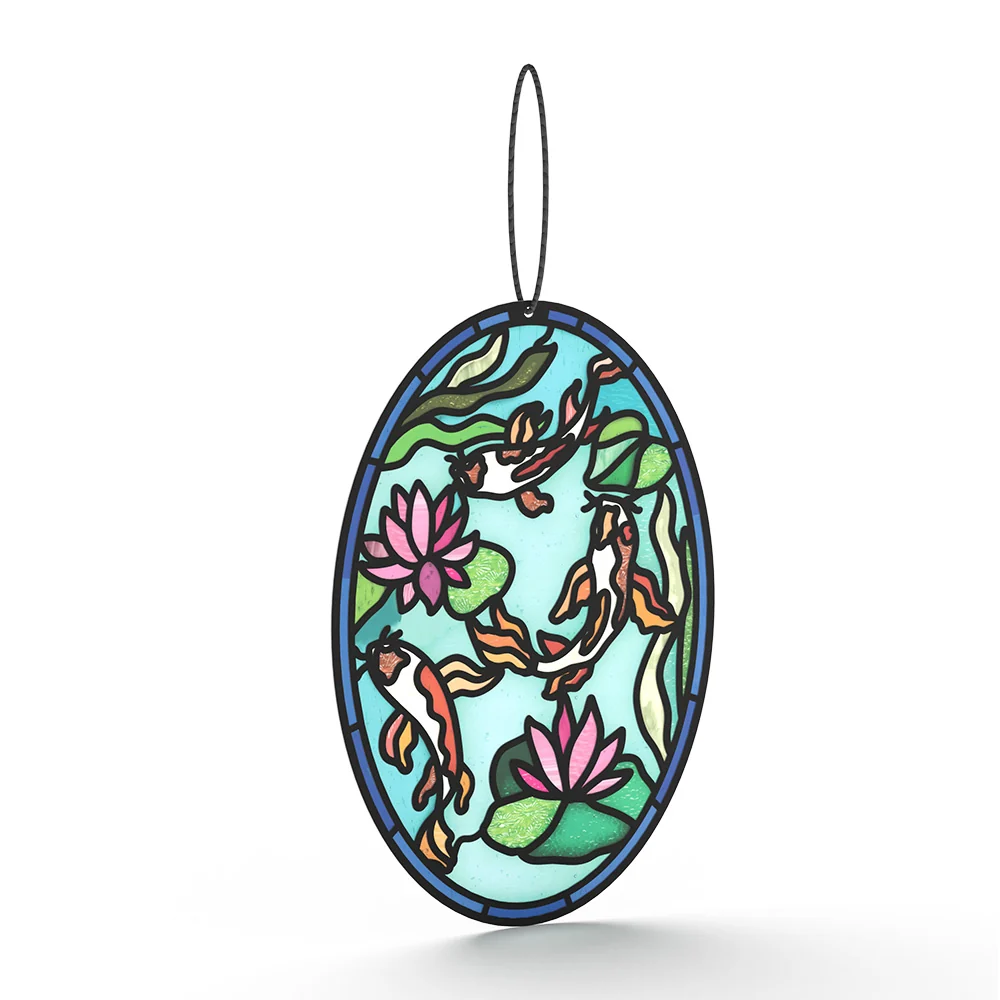 Lovepop Quiet Moment Koi Pond Sympathy Suncatcher Card and Sentiment Set Glass - Image 3