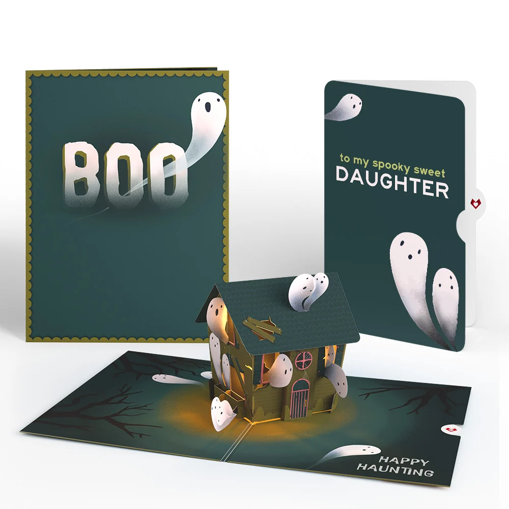 Lovepop Happy Haunting Halloween Music and Lights Pop-Up Card and Sentiment Set for Daughter