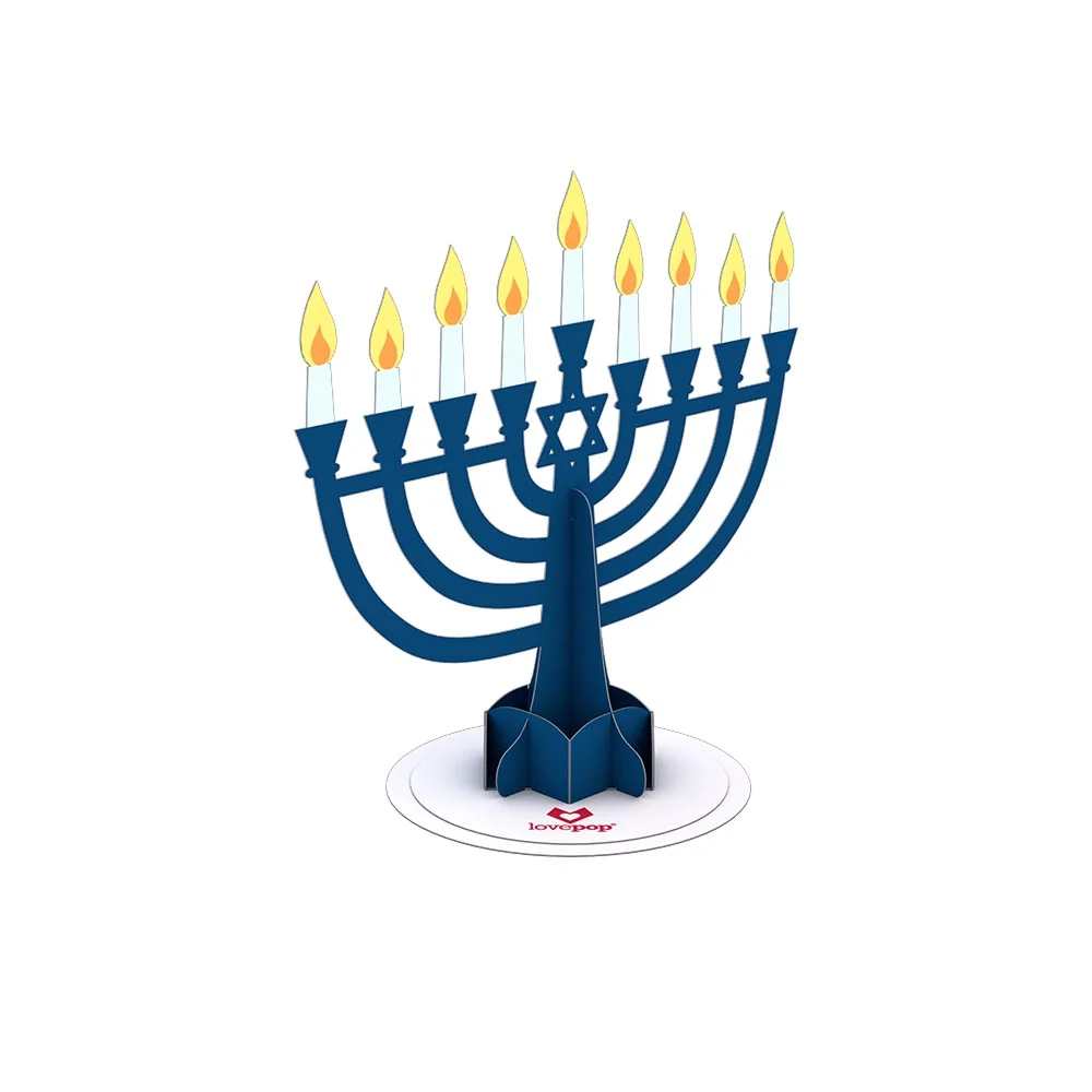 Lovepop Stickerpop: Hanukkah Menorah (1-Pack)