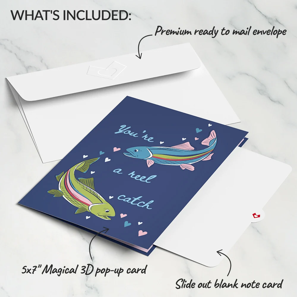 Lovepop You’re a Reel Catch Fish Pop-Up Card - Image 5