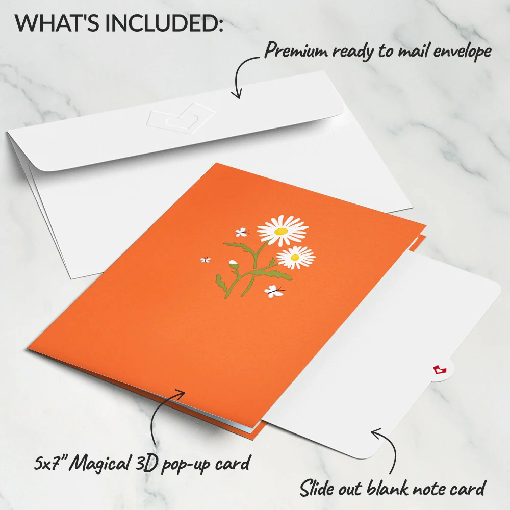 Lovepop Daisies with Monarch Butterfly Pop-Up Card - Image 5