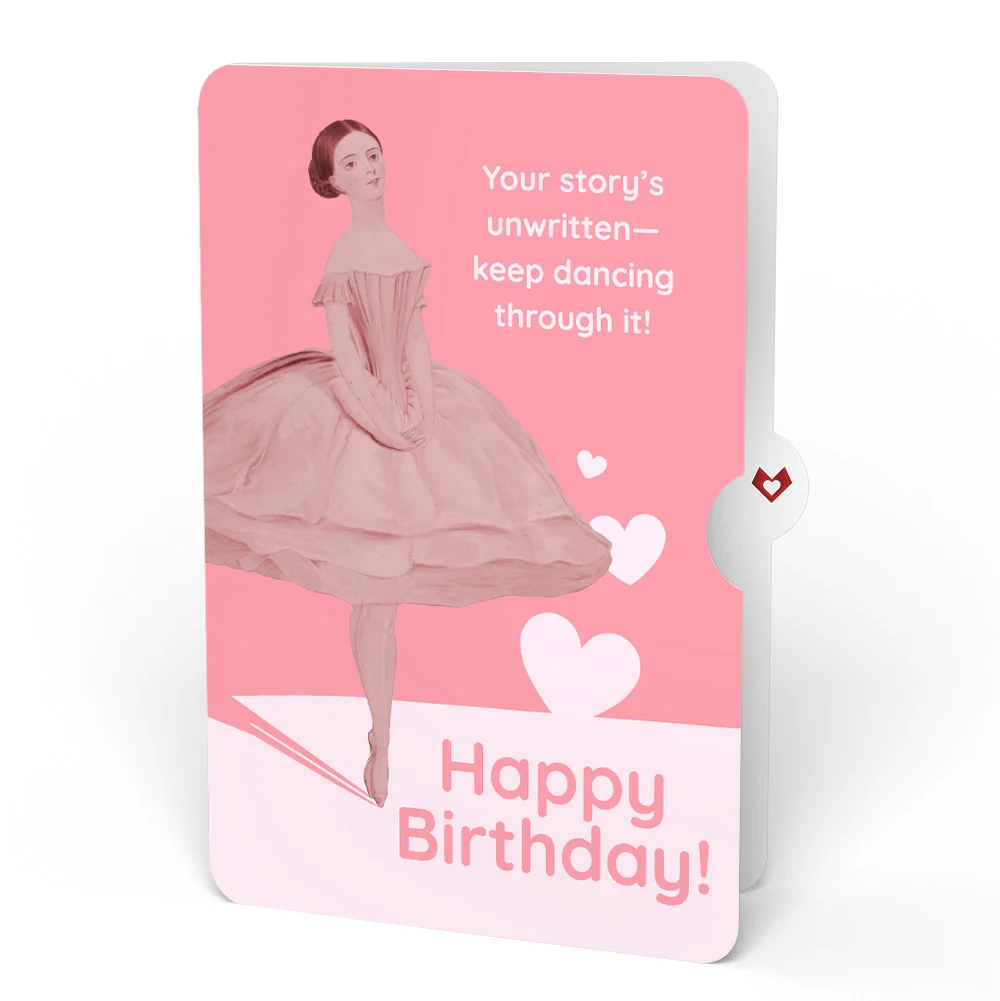 Lovepop Cheerful Tulips Birthday Pop-Up Card and Dancing Through Life Sentiment Set Glass - Image 4