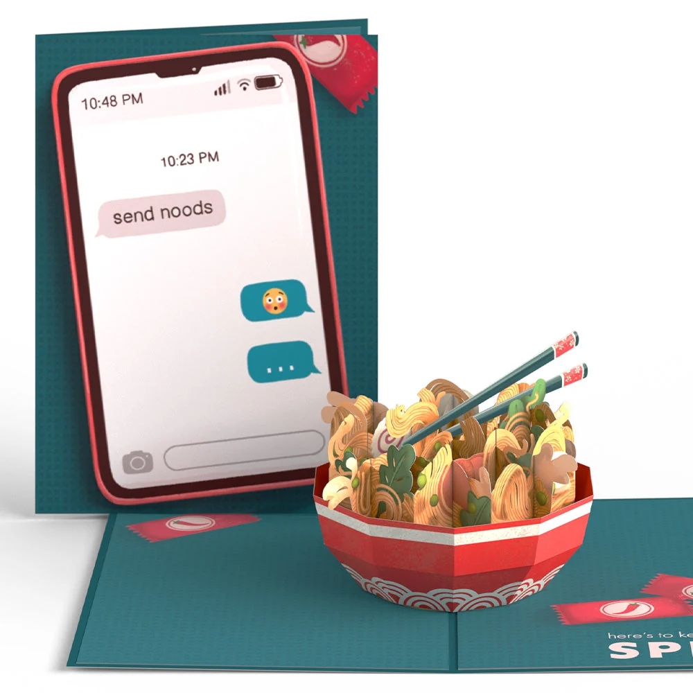 Lovepop Send Noods Spicy Pop-Up Card Bowl