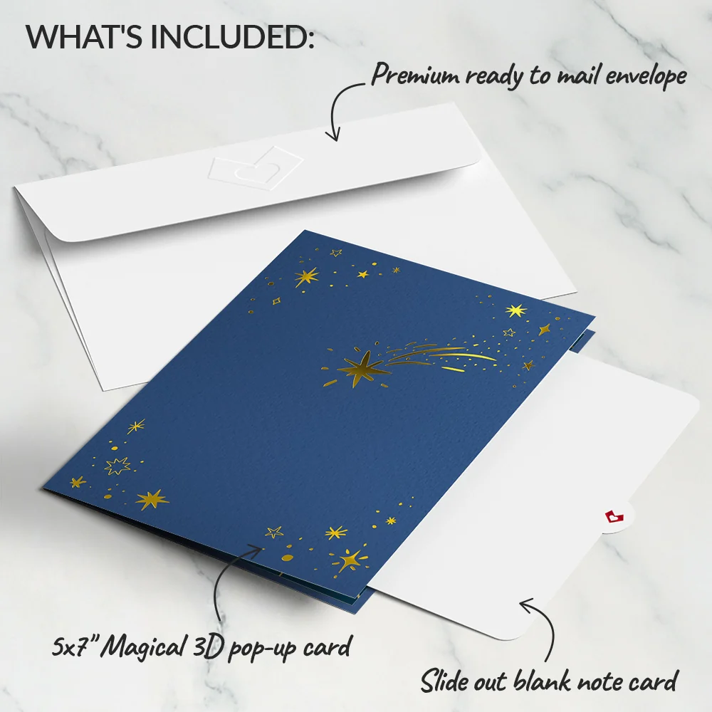 Lovepop Shimmering Stars Pop-Up Card - Image 5