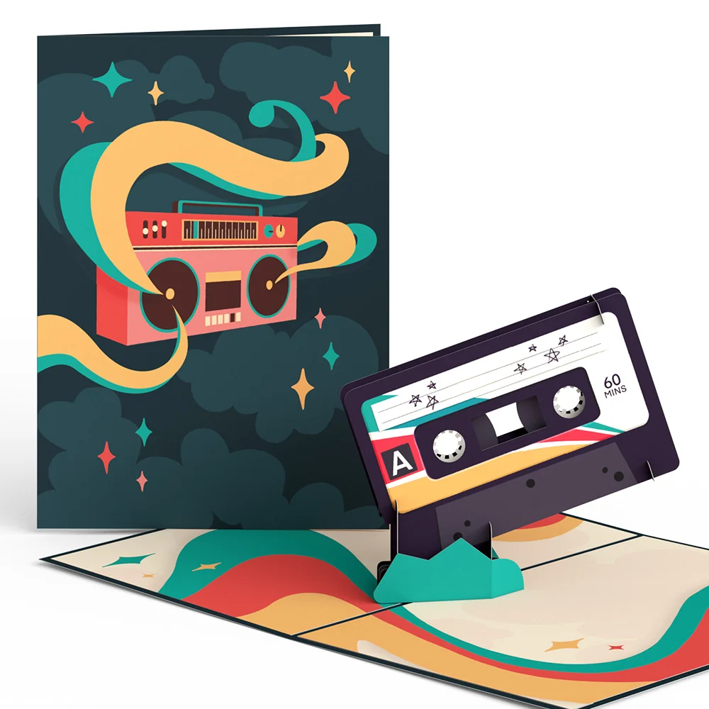 Lovepop Retro Mixtape Pop-Up Card