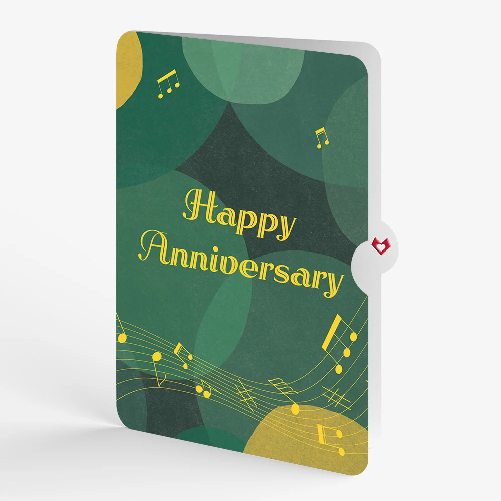 Lovepop Saxophone Anniversary Pop-Up Card and Sentiment Set - Image 4