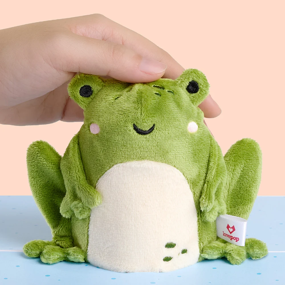 Lovepop ‘Toadally Awesome’ Frog Plushpop Card and Bouquet Bundle - Image 3