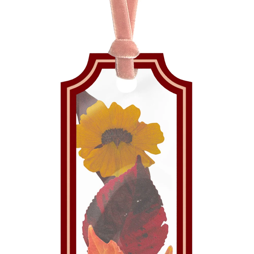 Lovepop Cozy Fall Petal Pressed Bookmark Card - Image 3