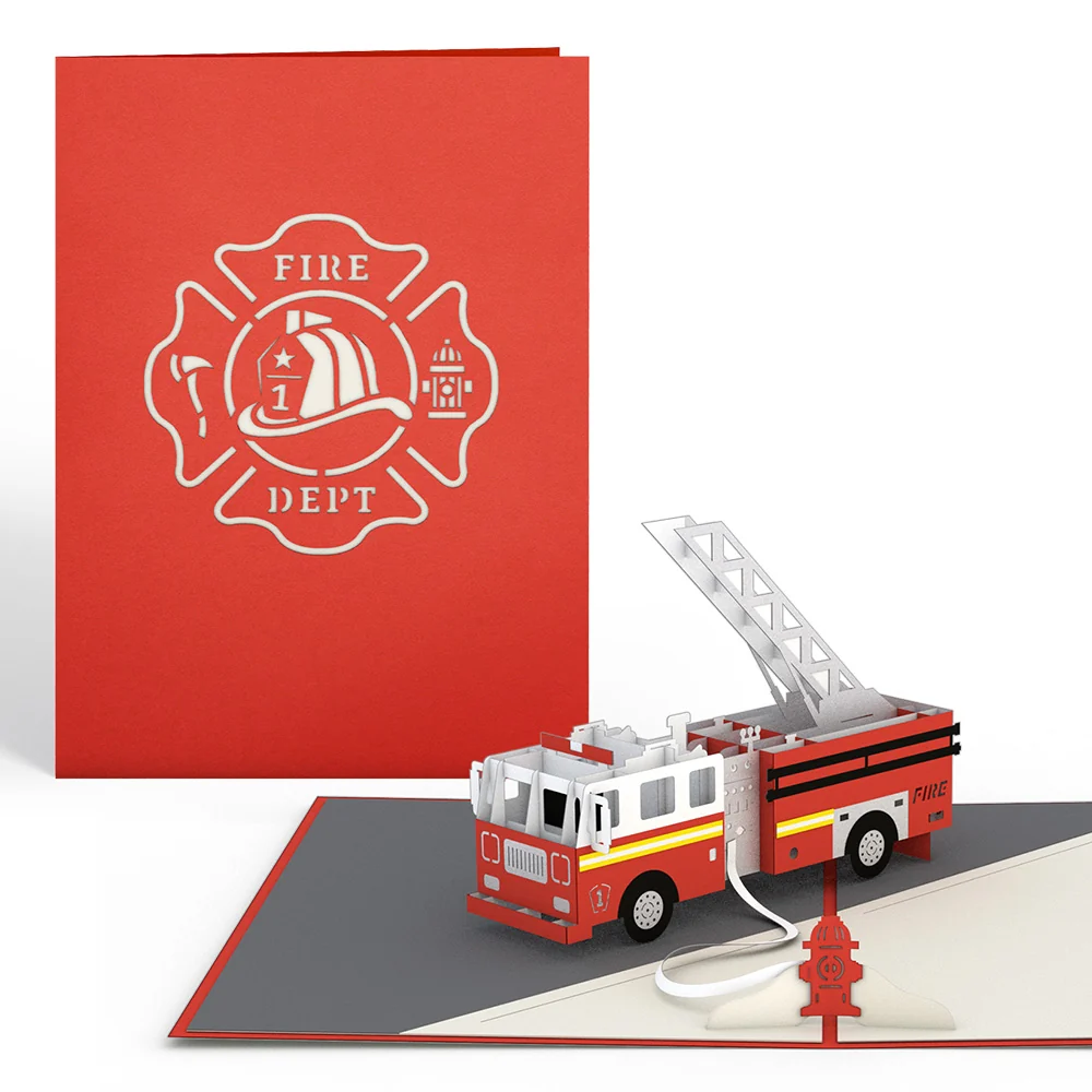 Lovepop Fire Truck Pop-Up Card