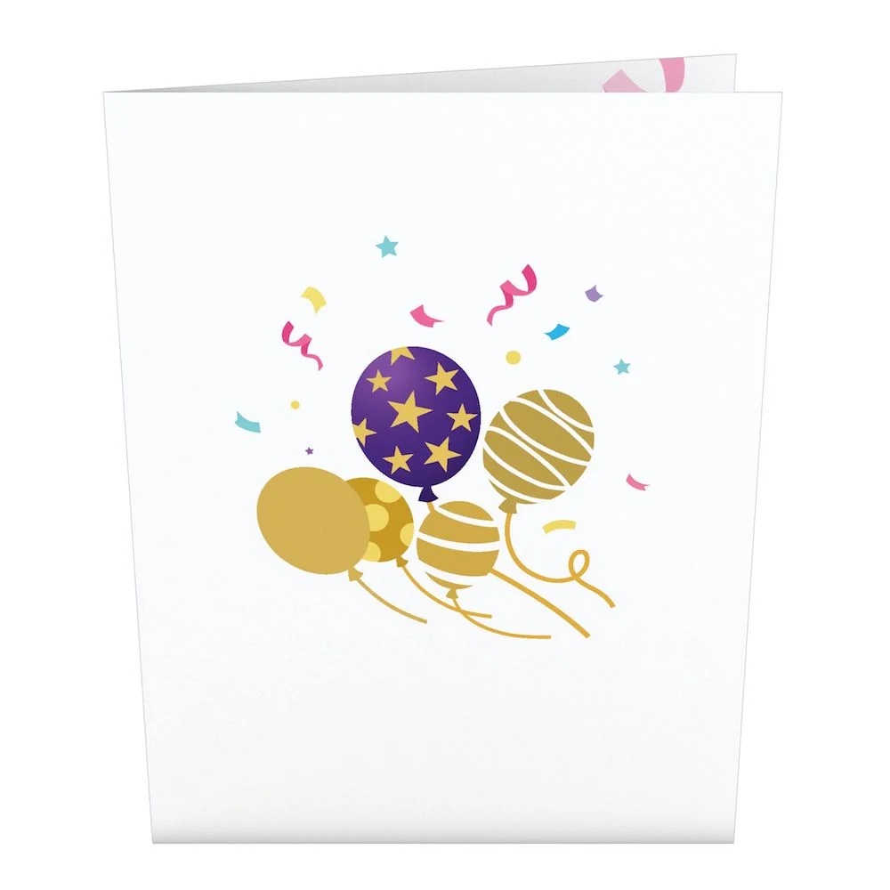 Lovepop Happy Birthday Balloons: Paperpop Card - Image 4