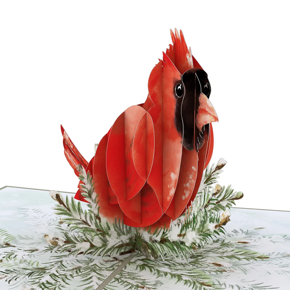 Lovepop Winter Cardinal First Christmas Pop-Up Card and Sentiment Set - Image 3