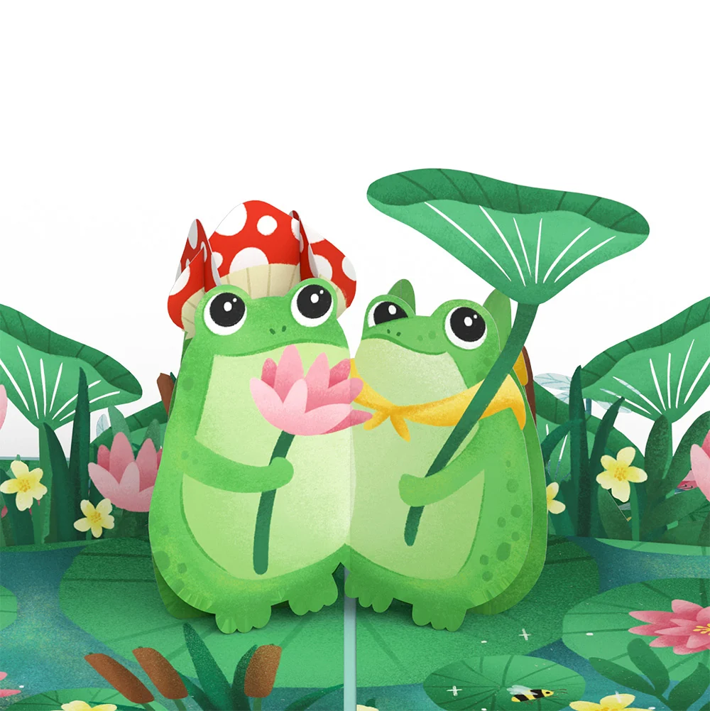 Lovepop Time Well Spent Frogs Mother’s Day Pop-Up Card and Sentiment Set for Aunt - Image 3