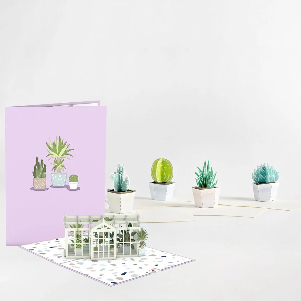 Lovepop Greenhouse Card & Notecard 4-Pack Bundle Pot