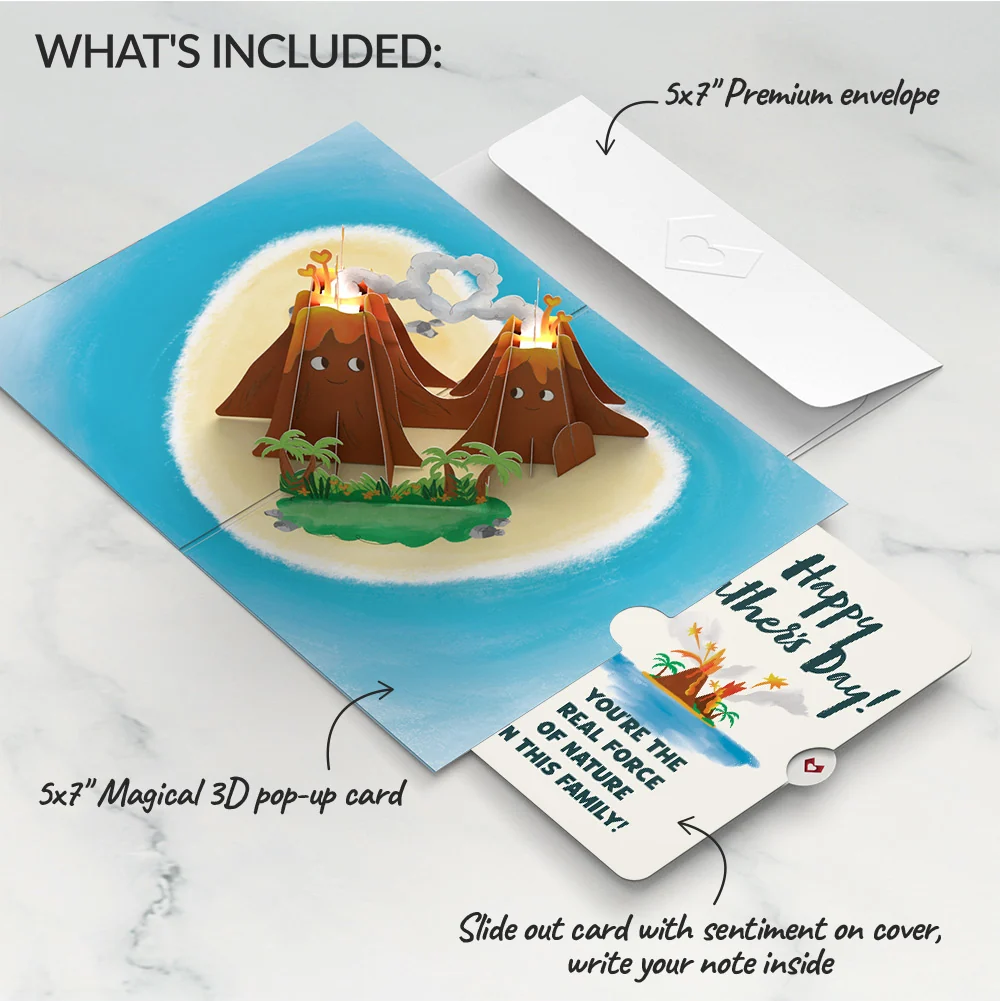 Lovepop I Lava You Father's Day Light-Up Pop-Up Card and Sentiment Set - Image 2