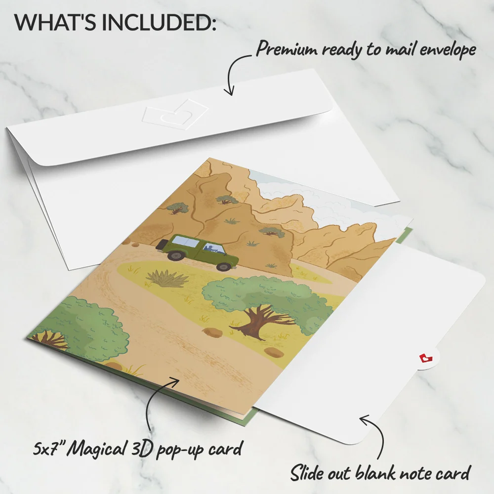 Lovepop Off-Road Adventure Pop-Up Card - Image 5