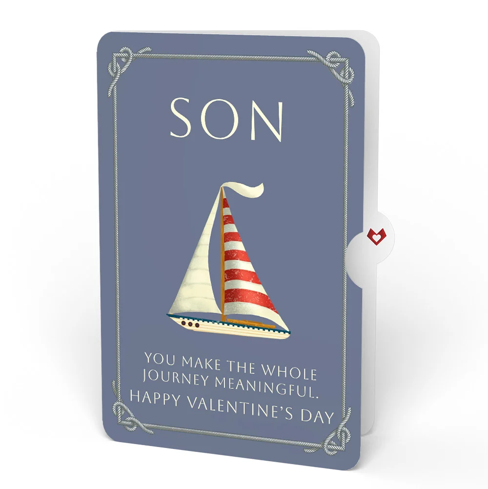 Lovepop 'Ahoy There' Valentine Plushpop Card and Sentiment Set for Son - Image 4