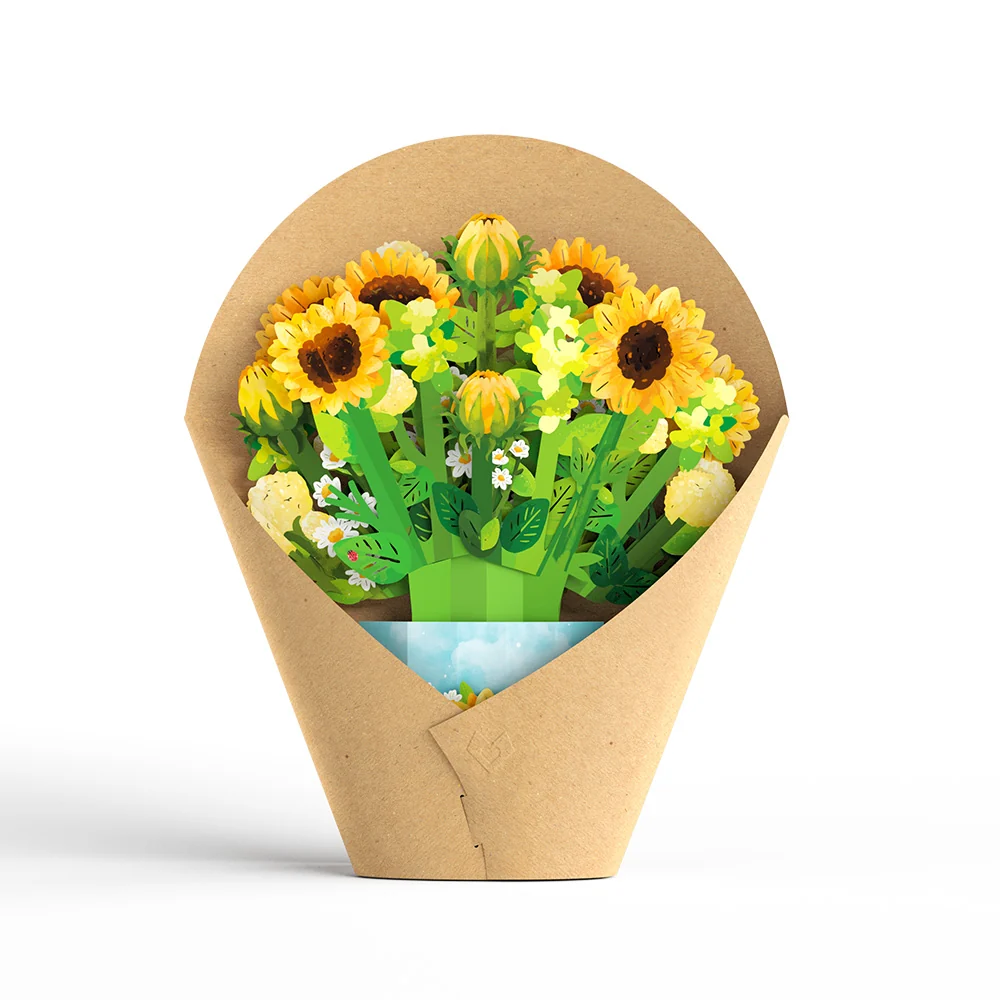 Lovepop Sunflower Blooms Bouquet - Image 4