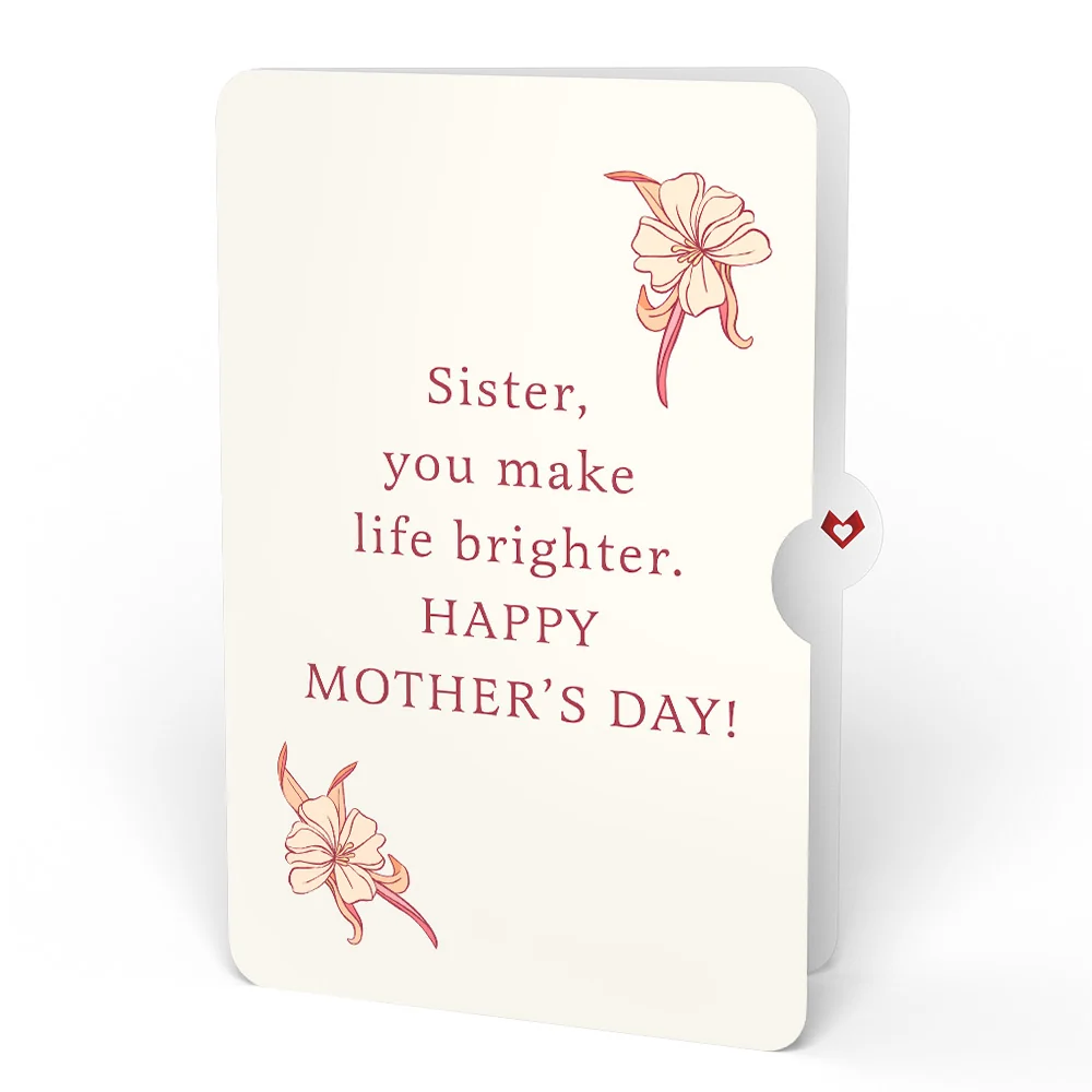 Lovepop Orchid Mother's Day Bouquet and You Make Life Brighter Sentiment Set for Sister Vase - Image 4