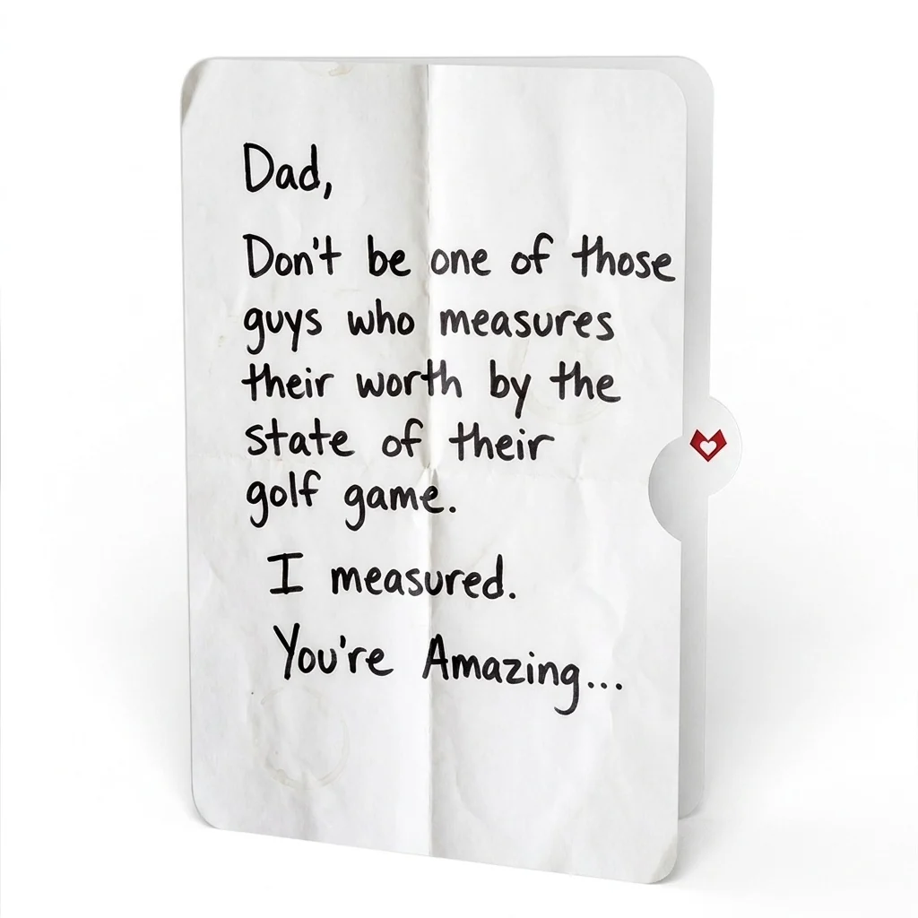 Lovepop Best Dad By Par Father's Day Pop-Up Card and Golf Worth Measured Sentiment Set for Dad Bag - Image 4