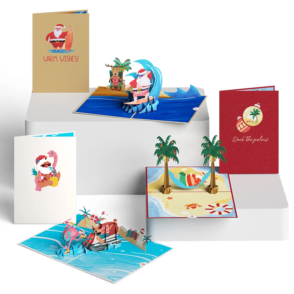 Lovepop Warm Wishes Santa 3-Pack