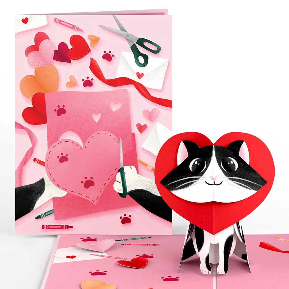 Lovepop Crafty Love Cat Pop-Up Card