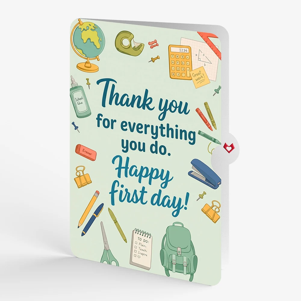 Lovepop Amazing Teacher Apple Thank You Pop-Up Card and Everything You Do Sentiment Set - Image 4