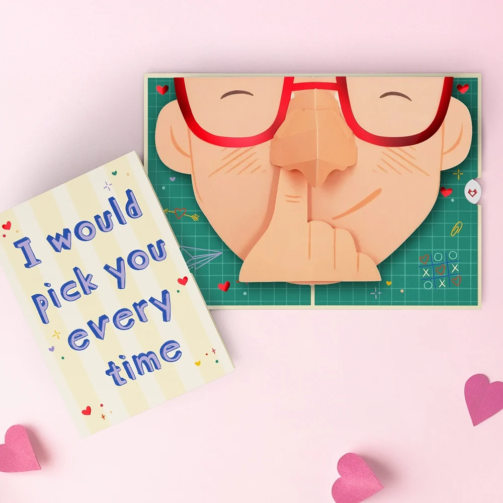 Lovepop Pick You Every Time Pop-Up Card Glass
