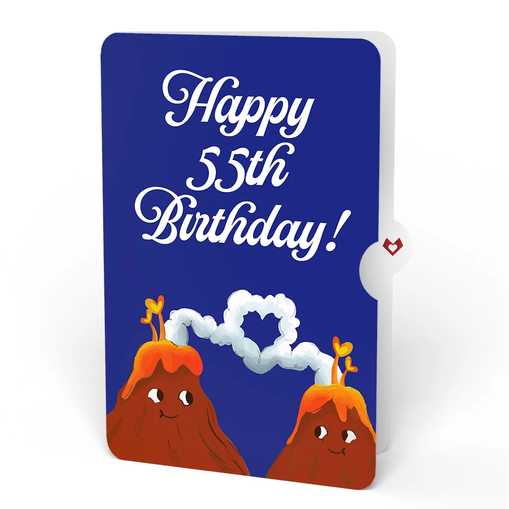 Lovepop I Lava You 55th Birthday Light-Up Pop-Up Card and Sentiment Set - Image 4