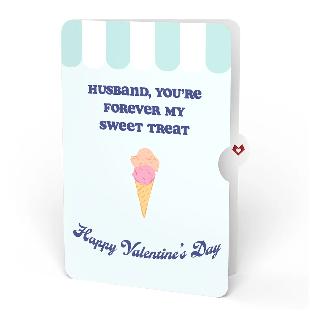 Lovepop Sweet Day Ice Cream Valentine Pop-Up Card and Sentiment Set for Husband - Image 4