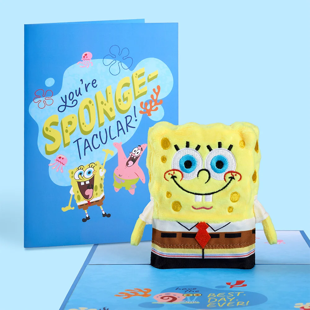 Lovepop SpongeBob SquarePants 'You're Sponge-tacular!' Plushpop Card