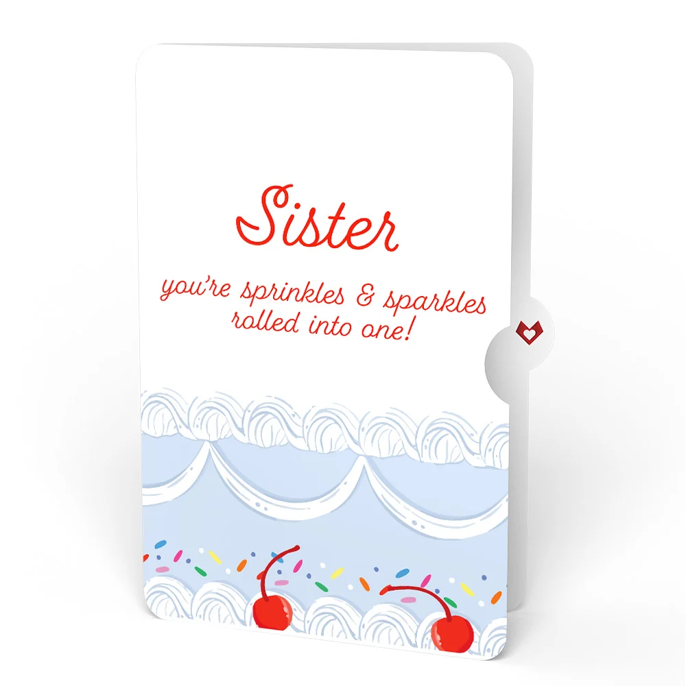 Lovepop Sprinkled with Love Birthday Cake Pop-Up Card and Sentiment Set for Sister - Image 4