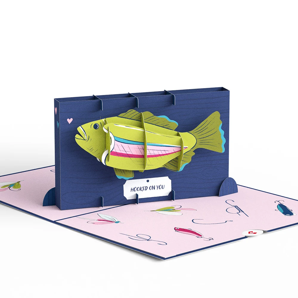 Lovepop You’re a Reel Catch Fish Pop-Up Card - Image 3