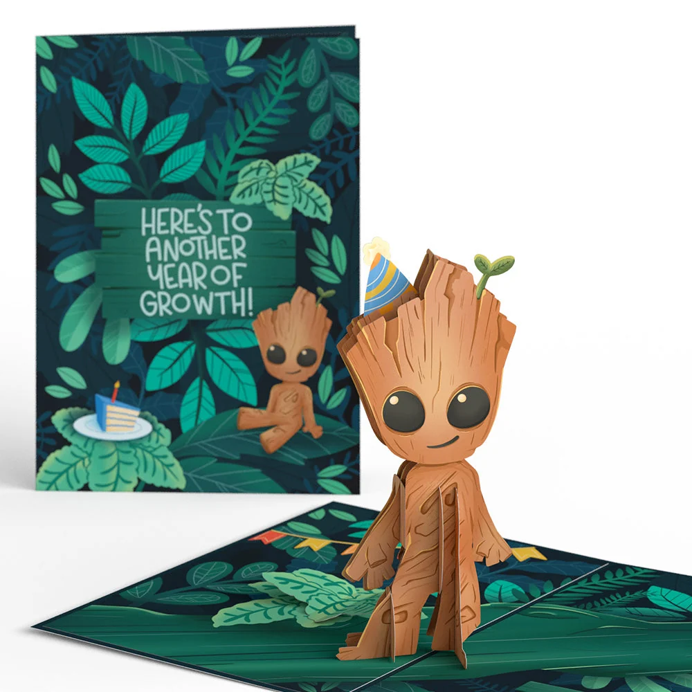 Lovepop Marvel's Guardians of the Galaxy Groot Year of Growth Birthday Pop-Up Card