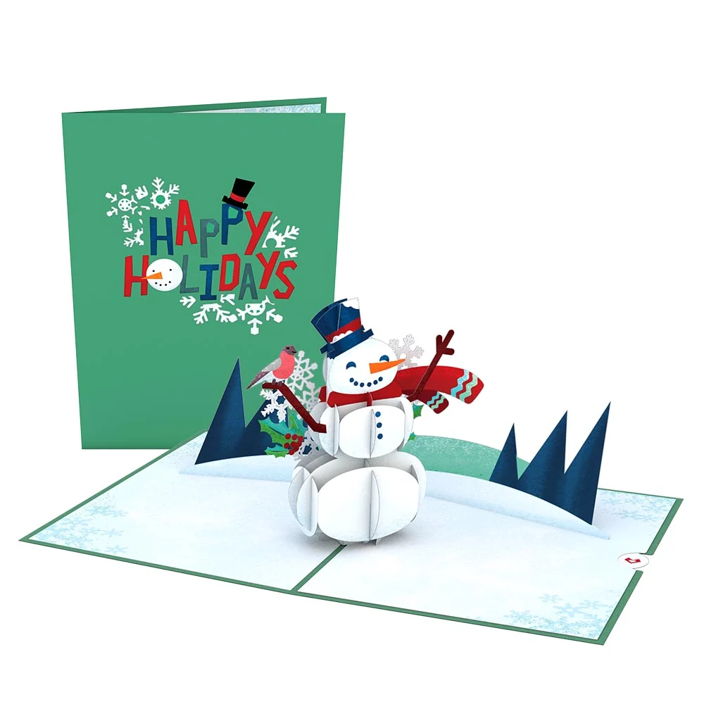 Lovepop Happy Holidays Snowman Pop-Up Card
