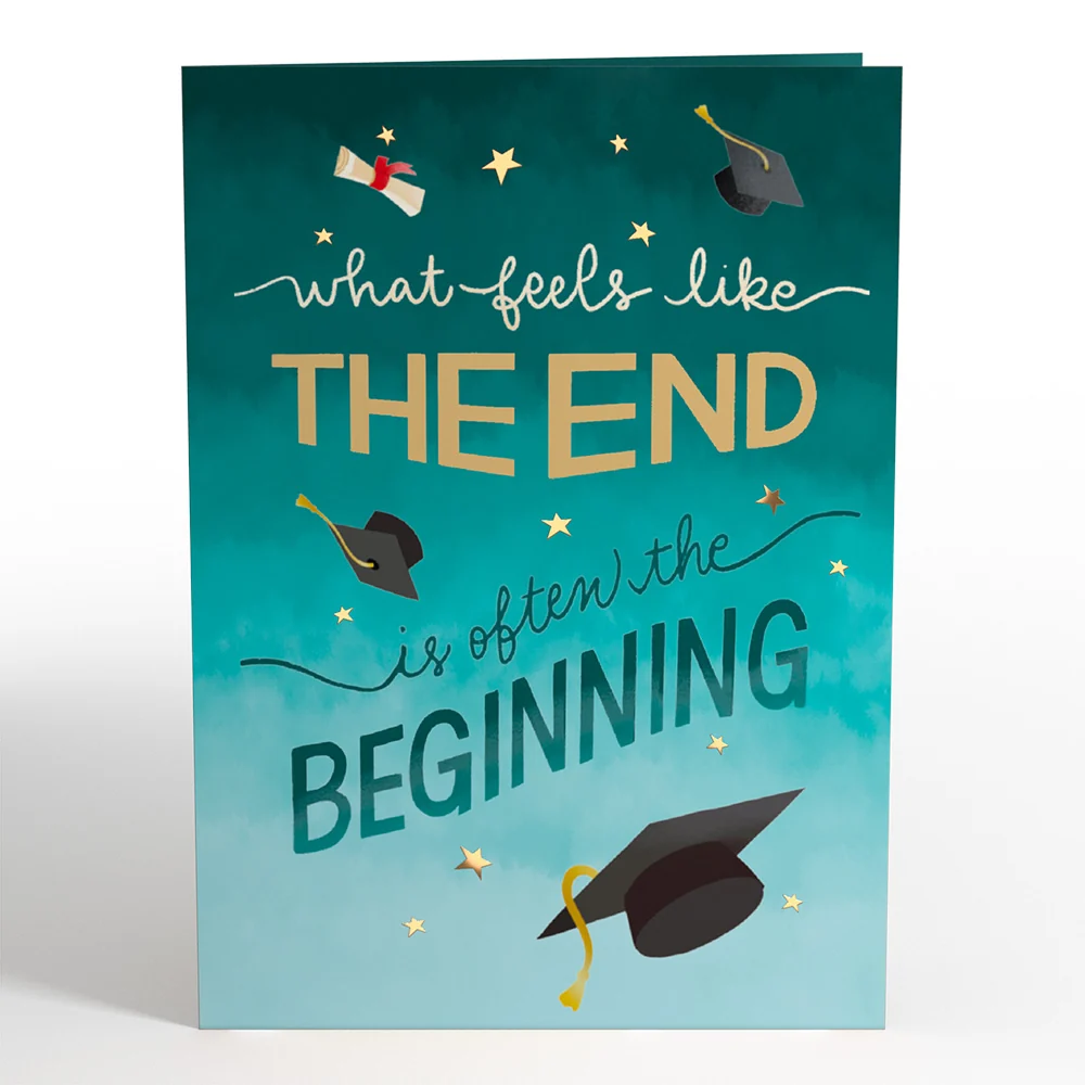 Lovepop The End is the Beginning Graduation Pop-Up Card - Image 4