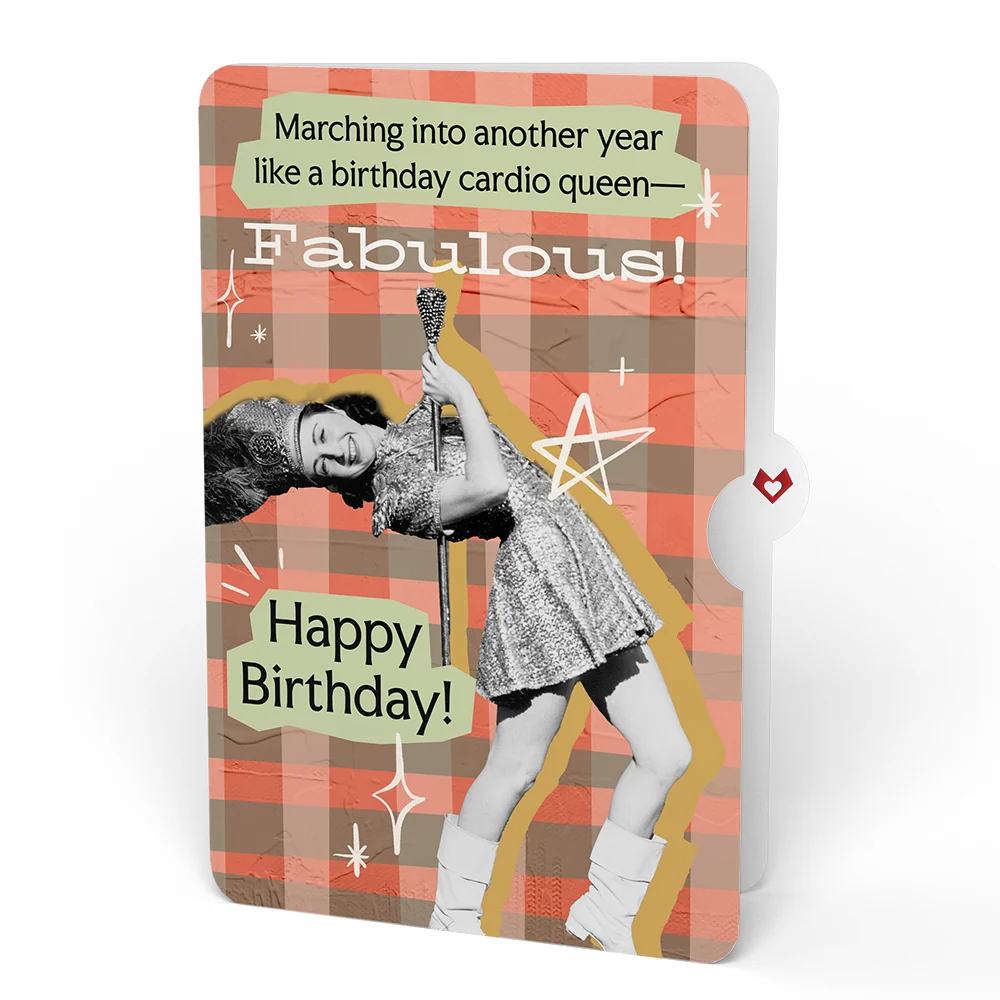 Lovepop Curious Cats Birthday Pop-Up Card and Cardio Queen Sentiment Set - Image 4