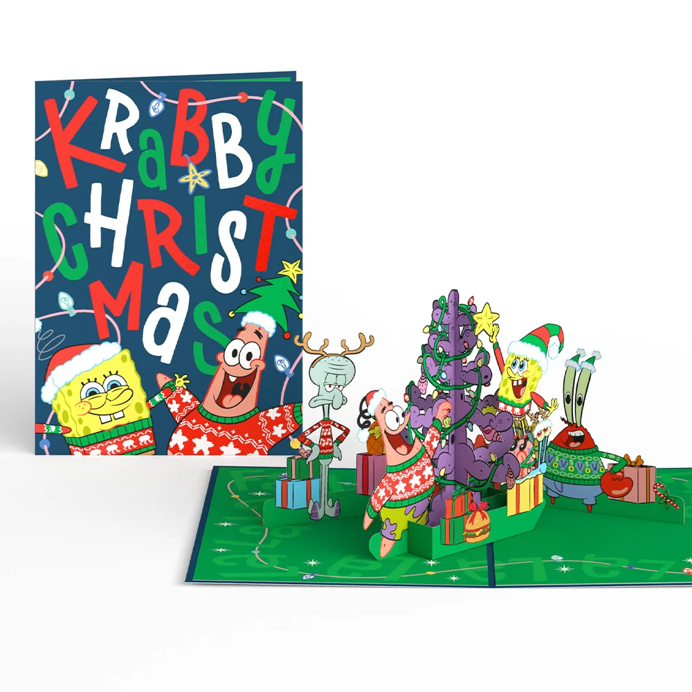 Lovepop SpongeBob SquarePants Krabby Christmas Pop-Up Card